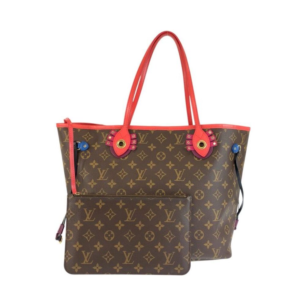 Louis Vuitton Neverfull MM Tote Bag PVC/Leather